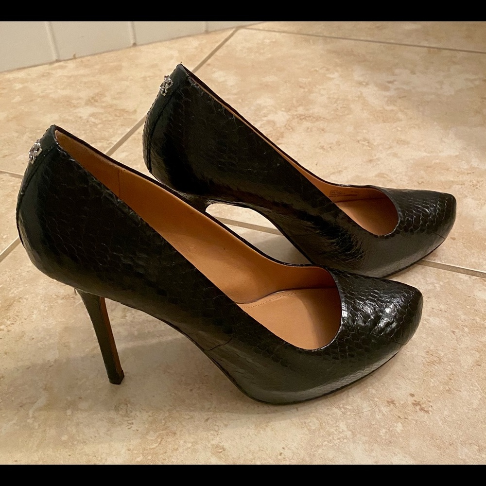 Coach Snake Skin Heels